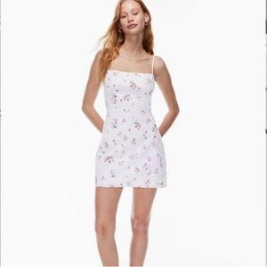 SUNDAY BEST Quaint Dress Floral Print Mini Dress Organic Material Size Small